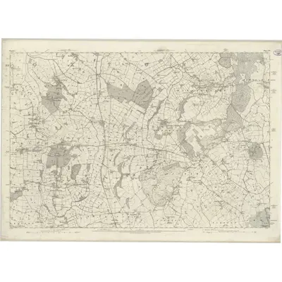 1874 Map of Cheshire LIV, 1882 Print