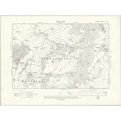 1909 Map of Cheshire LIV.NE, 1912 Print