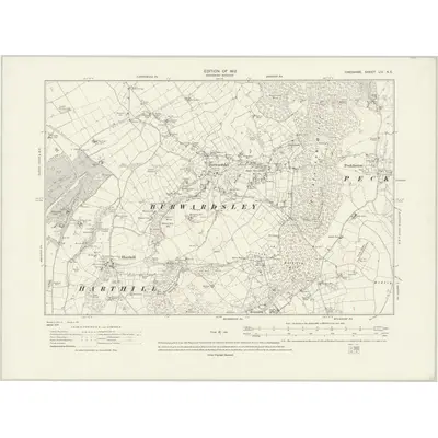 1909 Map of Cheshire LIV.NE, 1930 Print