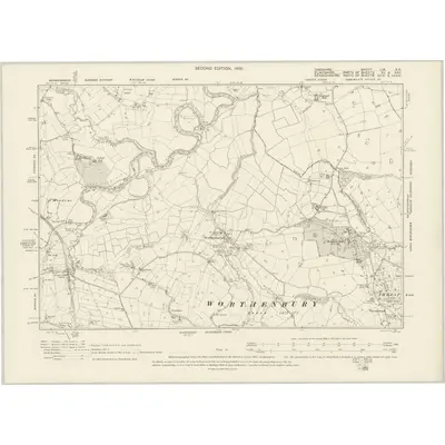 1897 Map of Cheshire LIX.SE, 1900 Print
