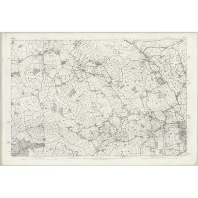 1874 Map of Cheshire LV, 1882 Print