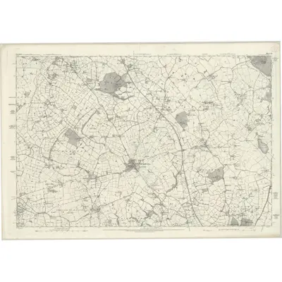1874 Map of Cheshire LX, 1881 Print