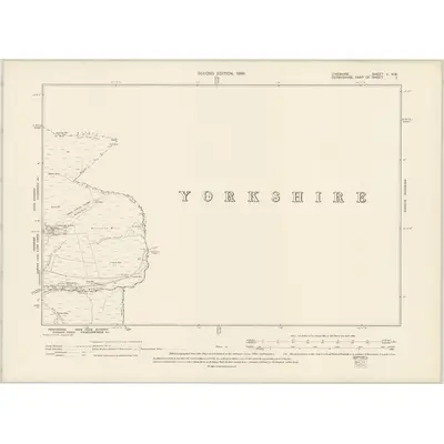 1896 Map of Cheshire V.NW, 1899 Print