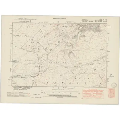 1948 Map of Cheshire V.NW, 1950 Print