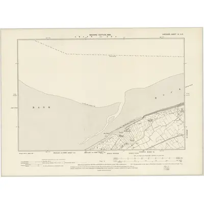 1897 Map of Cheshire VI.SE, 1899 Print
