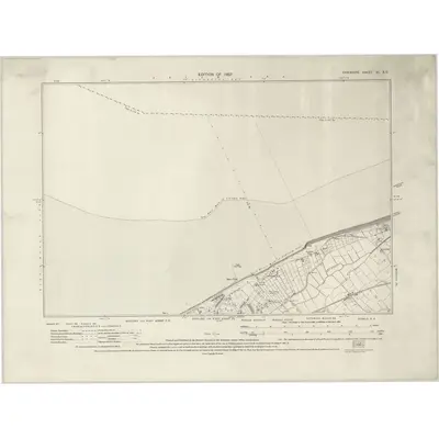 1925 Map of Cheshire VI.SE, 1927 Print