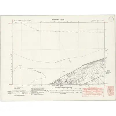 1938 Map of Cheshire VI.SE, 1947 Print