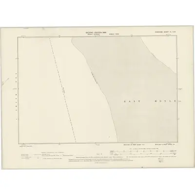 1897 Map of Cheshire VI.SW, 1899 Print