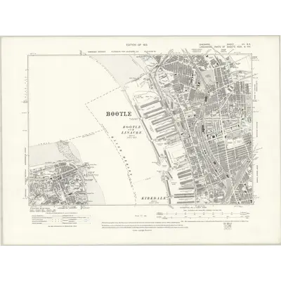 1909 Map of Cheshire VII.NE, 1913 Print