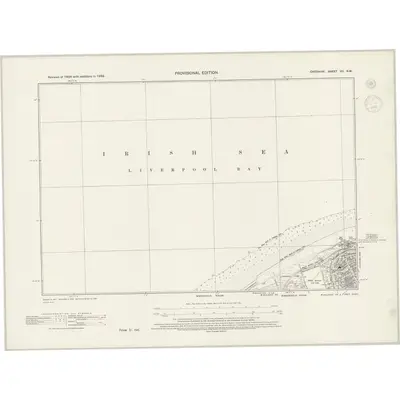 1938 Map of Cheshire VII.NW, 1945 Print