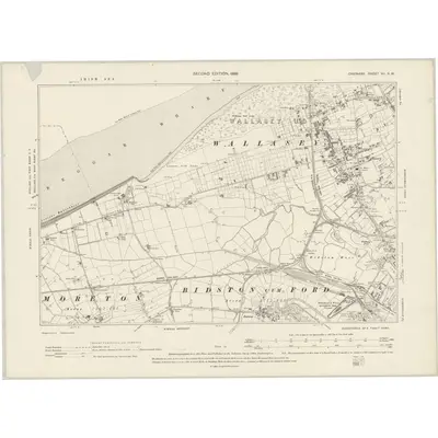 1897 Map of Cheshire VII.SW, 1899 Print