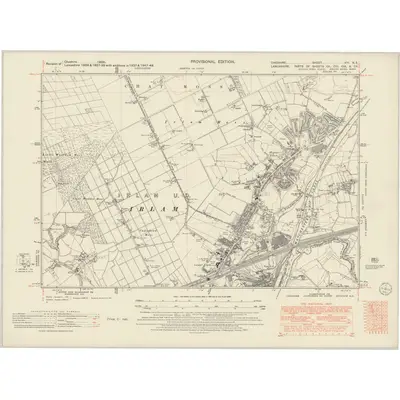 1926 Map of Cheshire VIII.NE, 1951 Print