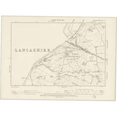 1897 Map of Cheshire VIII.SE, 1899 Print