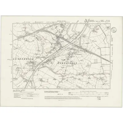 1904 Map of Cheshire VIII.SE, 1934 Print