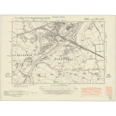 1938 Map of Cheshire VIII.SE, 1952 Print