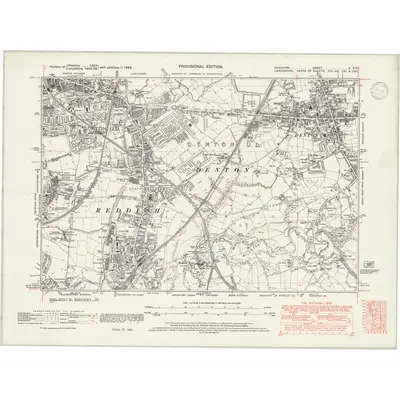 1938 Map of Cheshire X.NE, 1947 Print