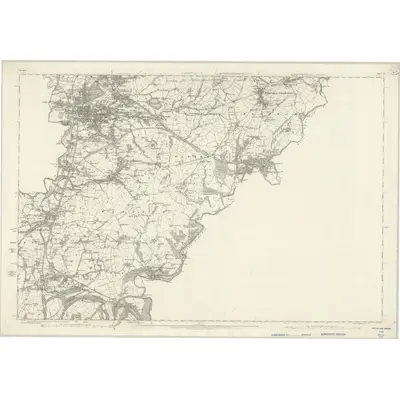1872 Map of Cheshire XI, 1882 Print
