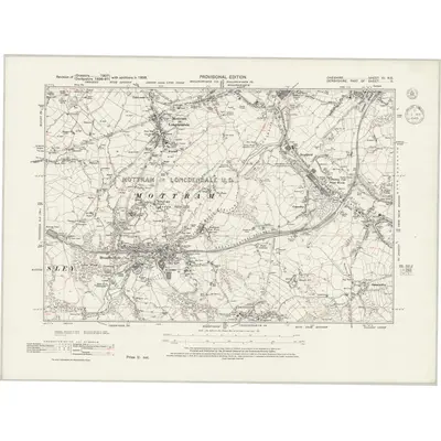 1938 Map of Cheshire XI.NE, 1945 Print