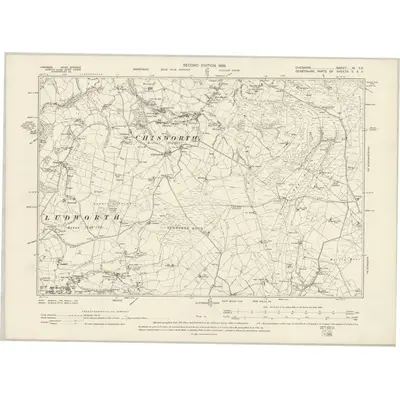 1897 Map of Cheshire XI.SE, 1899 Print