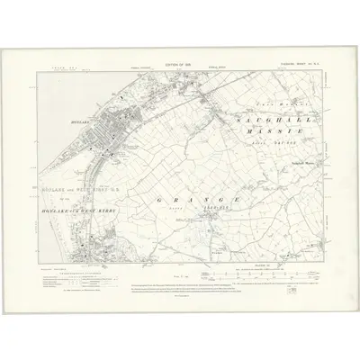 1908 Map of Cheshire XII.NE, 1913 Print