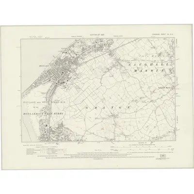 1925 Map of Cheshire XII.NE, 1927 Print