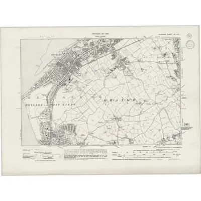 1935 Map of Cheshire XII.NE, 1944 Print
