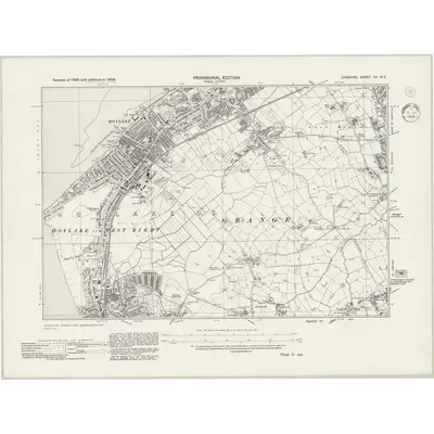 1938 Map of Cheshire XII.NE, 1945 Print