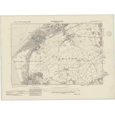 1938 Map of Cheshire XII.NE, 1948 Print