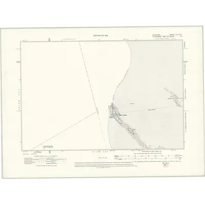 1908 Map of Cheshire XII.NW, 1913 Print