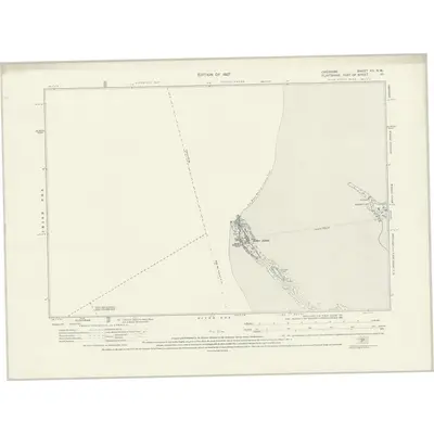 1925 Map of Cheshire XII.NW, 1927 Print