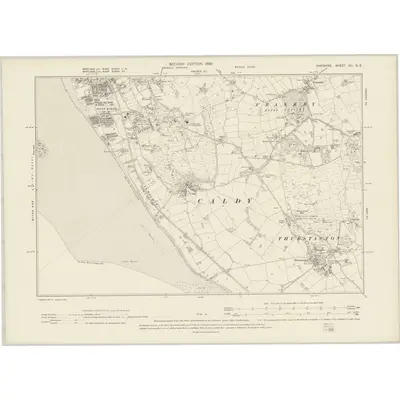 1897 Map of Cheshire XII.SE, 1899 Print