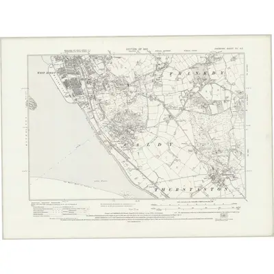 1925 Map of Cheshire XII.SE, 1931 Print