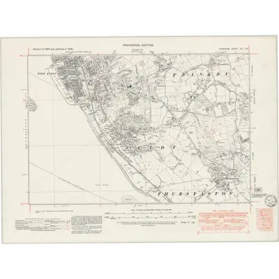 1938 Map of Cheshire XII.SE, 1949 Print