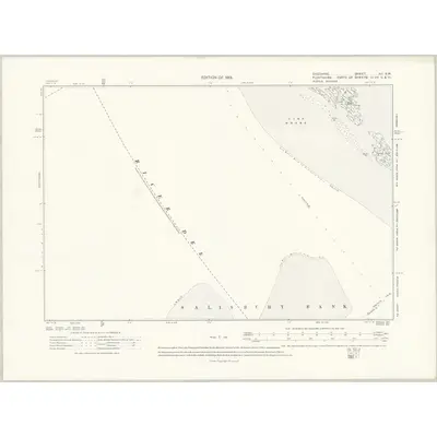 1908 Map of Cheshire XII.SW, 1913 Print