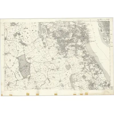 1872 Map of Cheshire XIII, 1882 Print