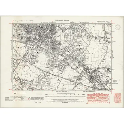 1938 Map of Cheshire XIX.NE, 1947 Print