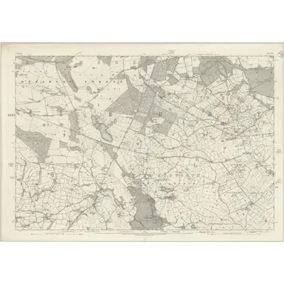 1874 Map of Cheshire XL, 1881 Print