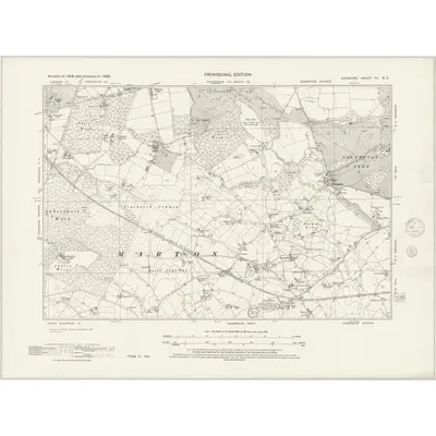1938 Map of Cheshire XL.NE, 1945 Print