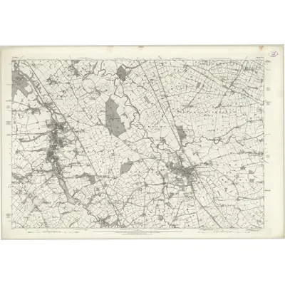 1874 Map of Cheshire XLI, 1882 Print