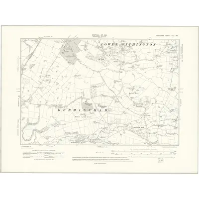 1907 Map of Cheshire XLII.NE, 1911 Print