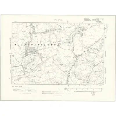 1907 Map of Cheshire XLIV.NE, 1912 Print