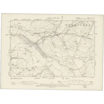 1896 Map of Cheshire XLIV.SE, 1900 Print