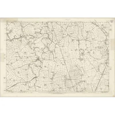 1874 Map of Cheshire XLIX, 1882 Print