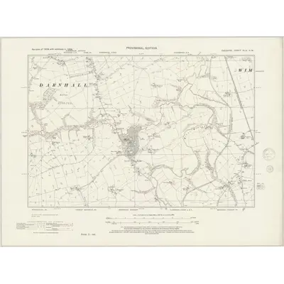 1938 Map of Cheshire XLIX.NW, 1945 Print
