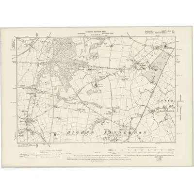 1897 Map of Cheshire XLV.NE, 1900 Print