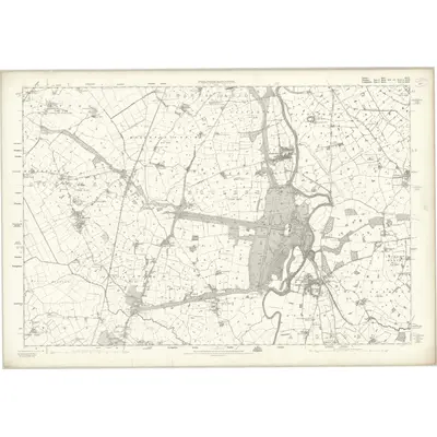 1873 Map of Cheshire XLVI, 1881 Print