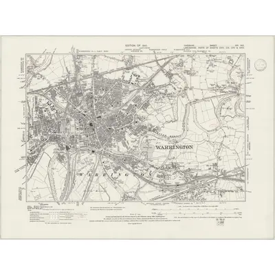 1905 Map of Cheshire XVI.NE, 1946 Print