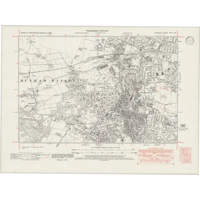 1938 Map of Cheshire XVIII.NW, 1946 Print