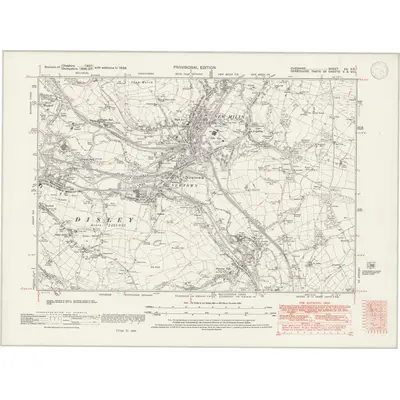 1938 Map of Cheshire XX.SE, 1946 Print