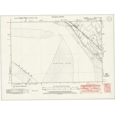 1938 Map of Cheshire XXI.NE, 1946 Print